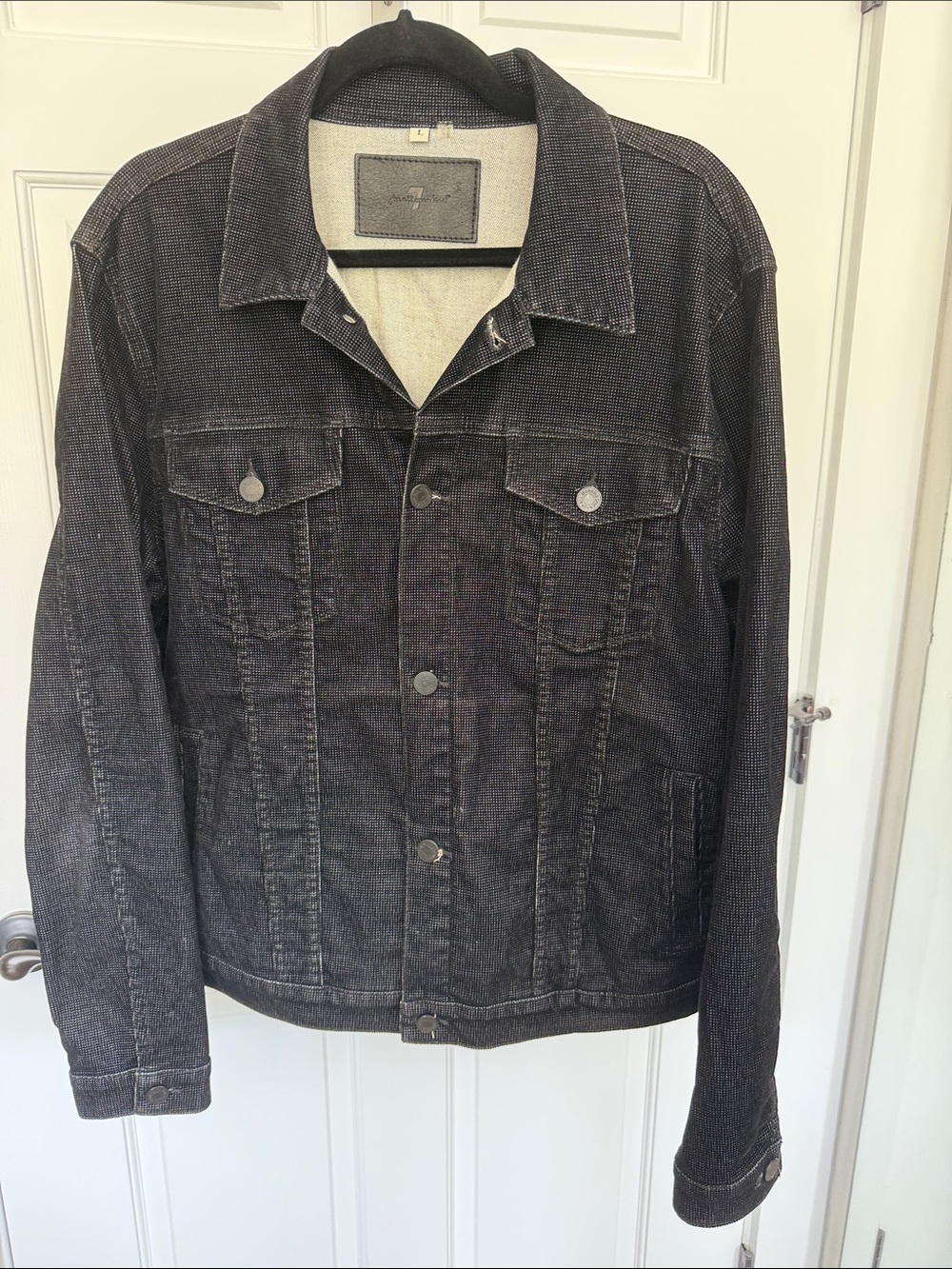 ✨Men’s velvety Corduroy✨ For All Mankind Black Denim Shirt Jacket